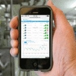 hand holding iPhone displaying Leap Sensors alert