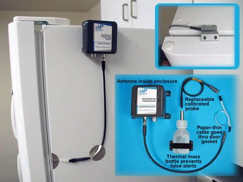 wireless refrigerator sensor temperature door