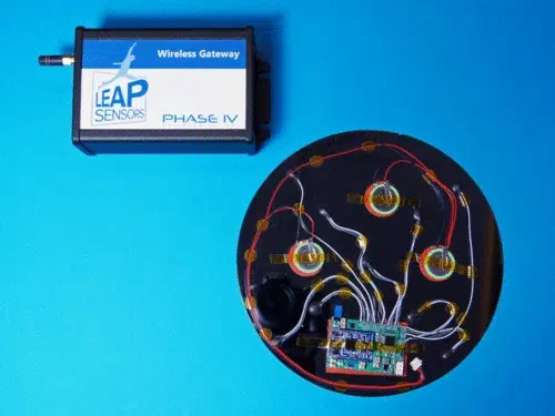 wireless temperature sensor for silicon wafer fab with gateway by leap sensors