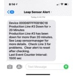wireless sensor production counter and downtime timer