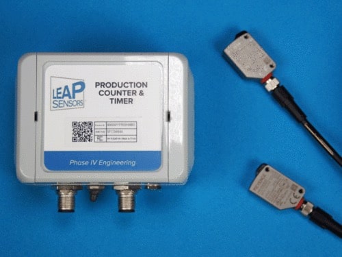 production count and timer wireless sensor by Leap Sensors with proximity sensors