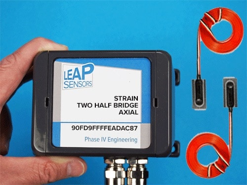 wireless axial strain sensor