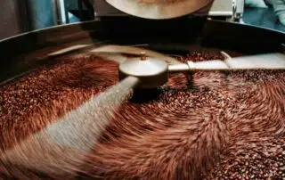 Coffee Beans in a Roaster