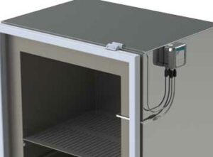 Fridge Sensor install rendering with open door 1 wireless refrigerator temperature sensor for medical