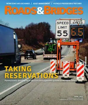 Cover of roads & bridges magazine April 2022