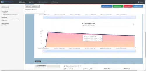 Live Data Graph Pressure