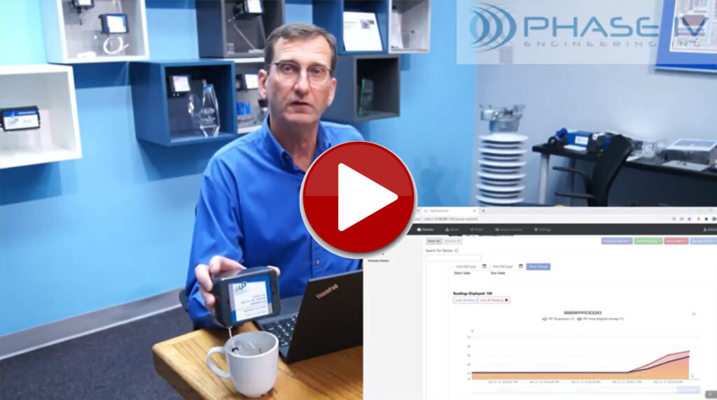 wireless temperature sensor video demonstration