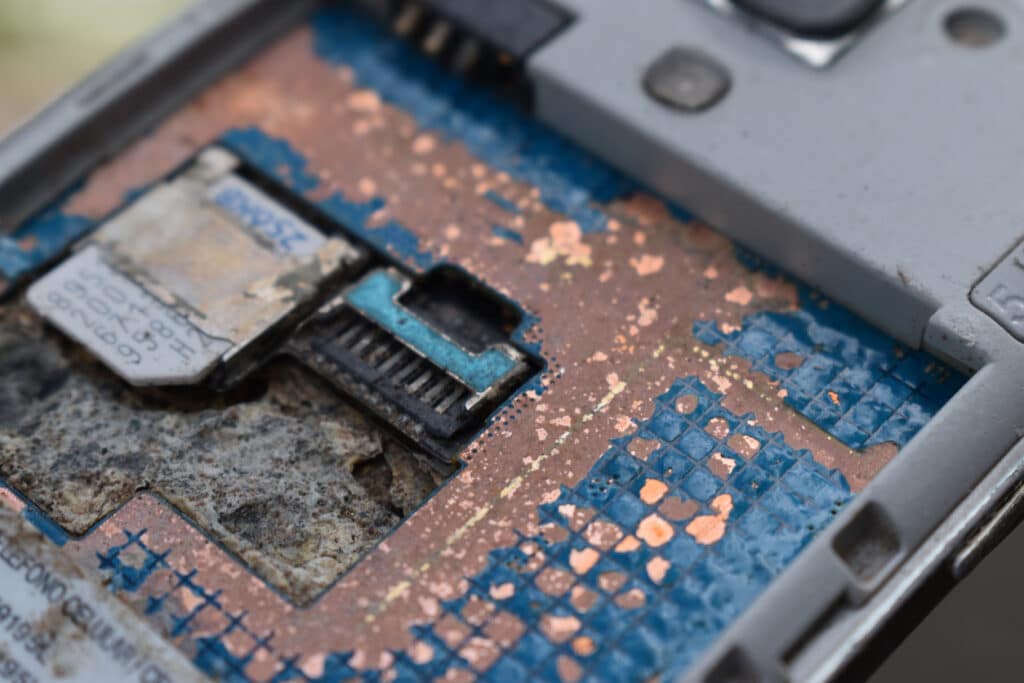 Destroyed cell phone