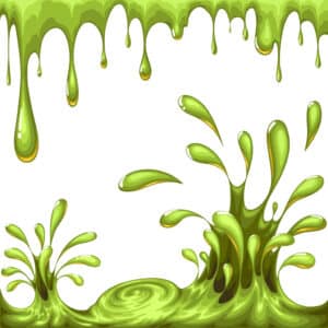 Dripping green slime.Halloween set.