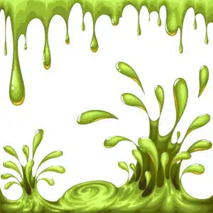 Dripping green slime.Halloween set.