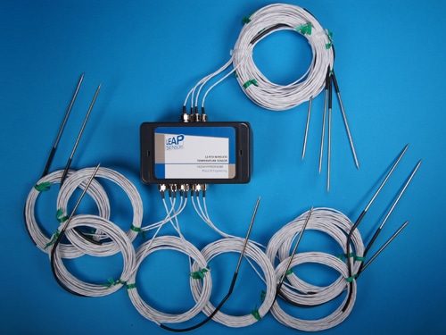 wireless multi temperature sensor RTD PRT