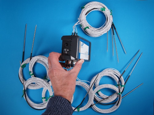 wireless temperature sensor w 12 sensors PRT RTD