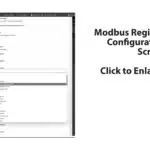 Modbus RTU Config Screen