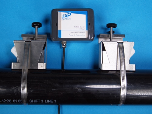 wireless flow sensor clamp-on ultrasonic Dopler
